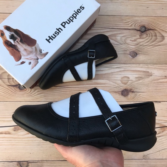 Hush Puppies Lima Bria Black Leather - Picture 1 of 16